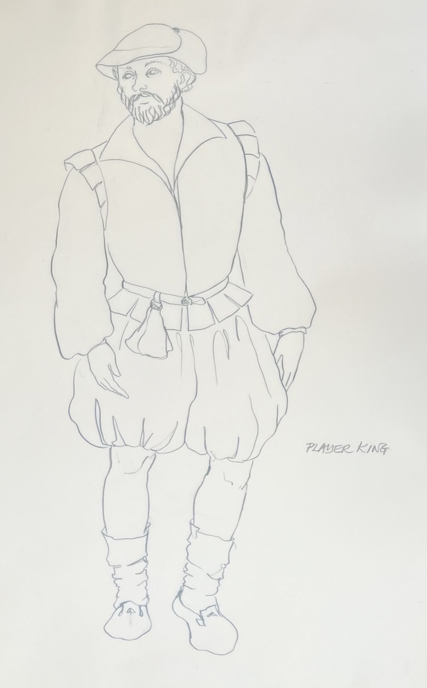 Costume sketch, Hamlet