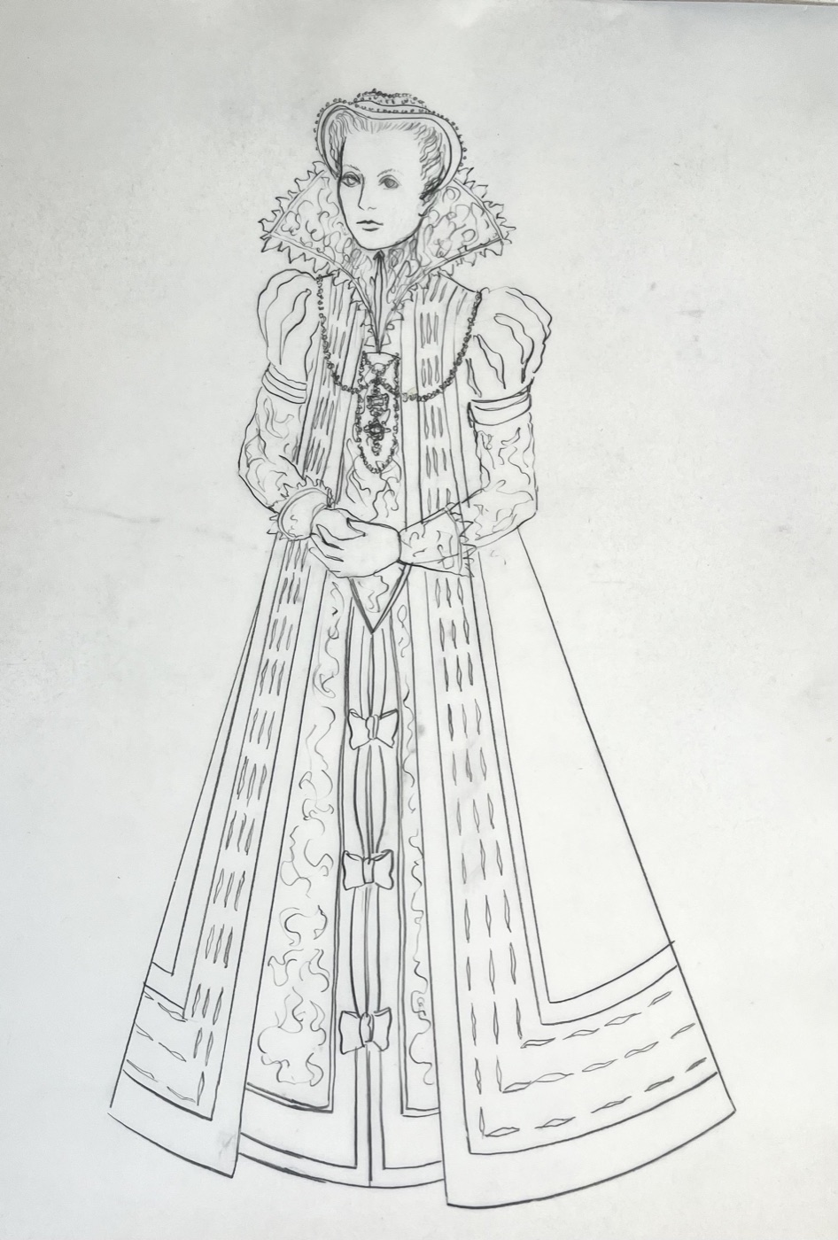 Costume sketch, Hamlet