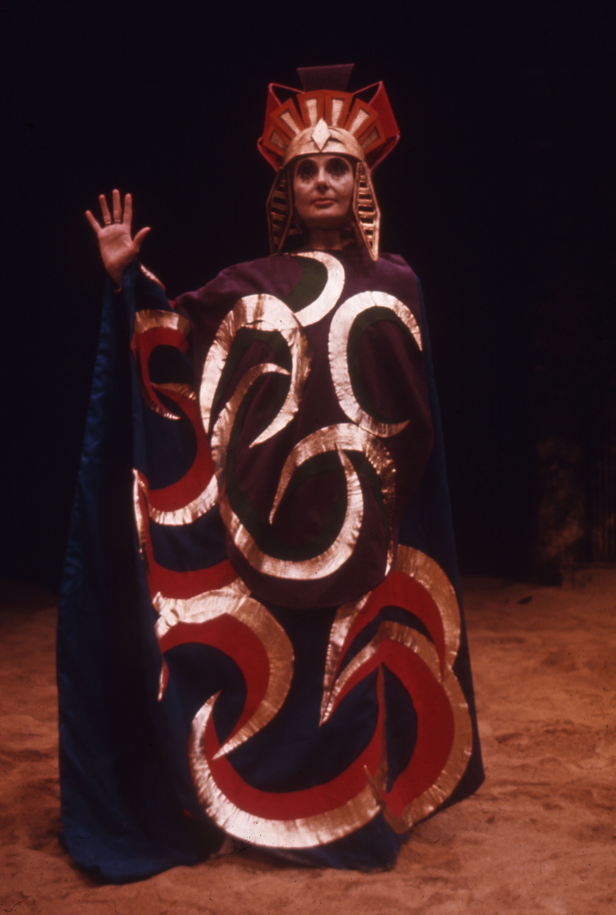 Clytemnestra costume design for Electra, Greenwich Theatre