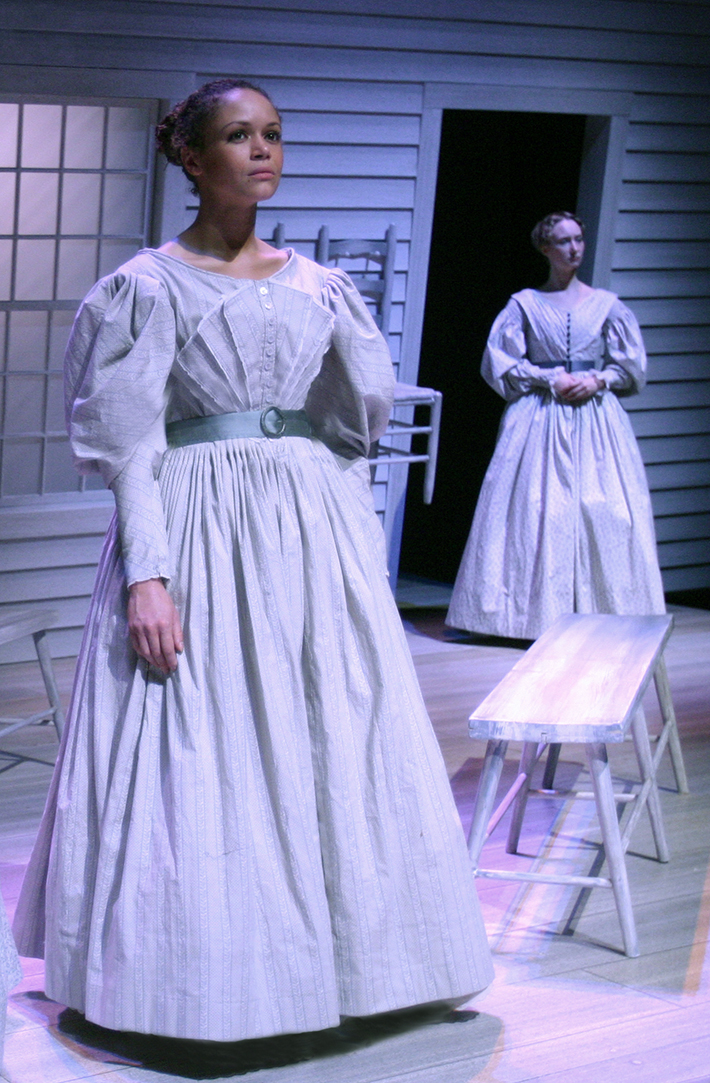 Amanda Gray as Sarah Harris and Hillary Parker as Prudence